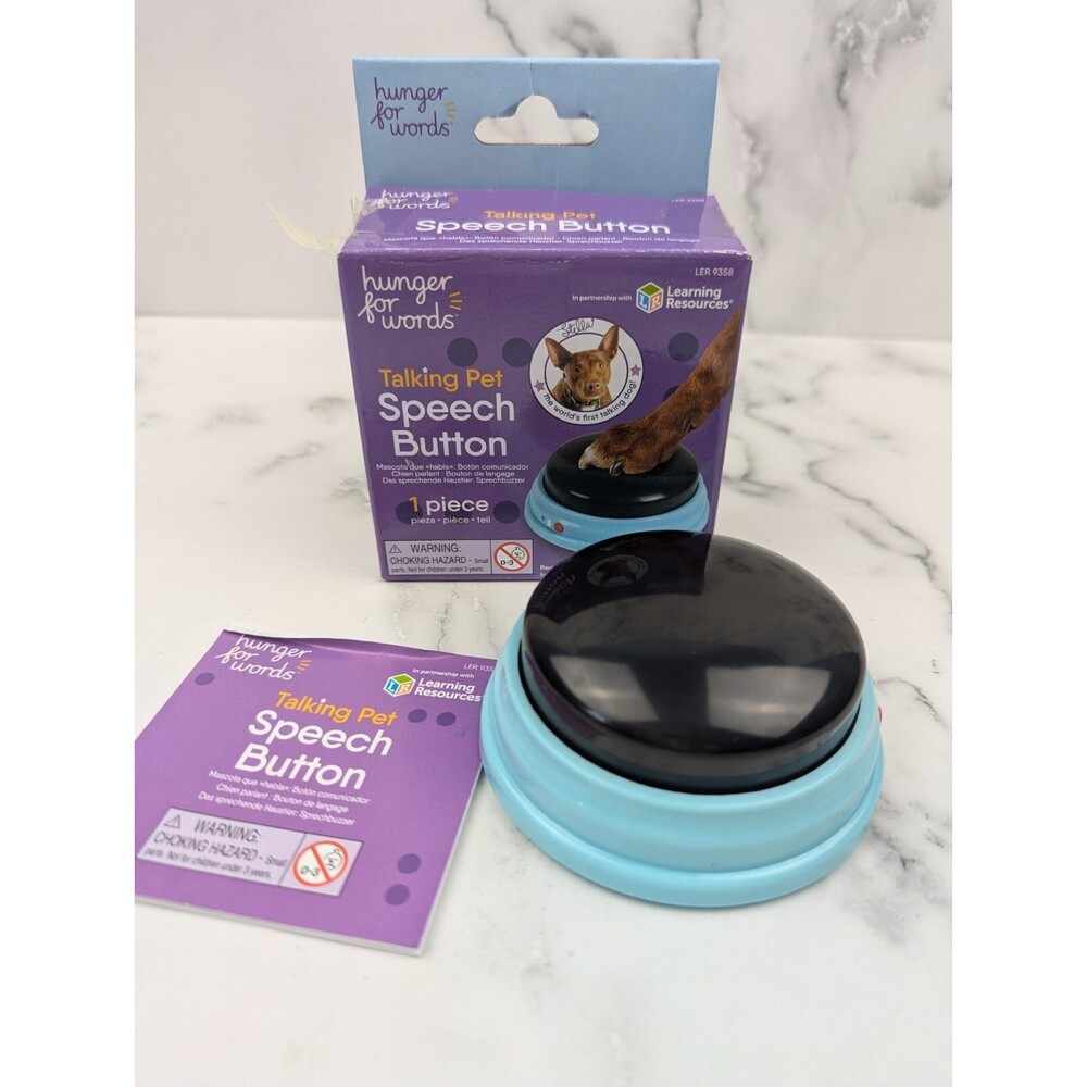 Talking Pet : Hunger For Words - 1 Piece Set of Recordable Speech Button